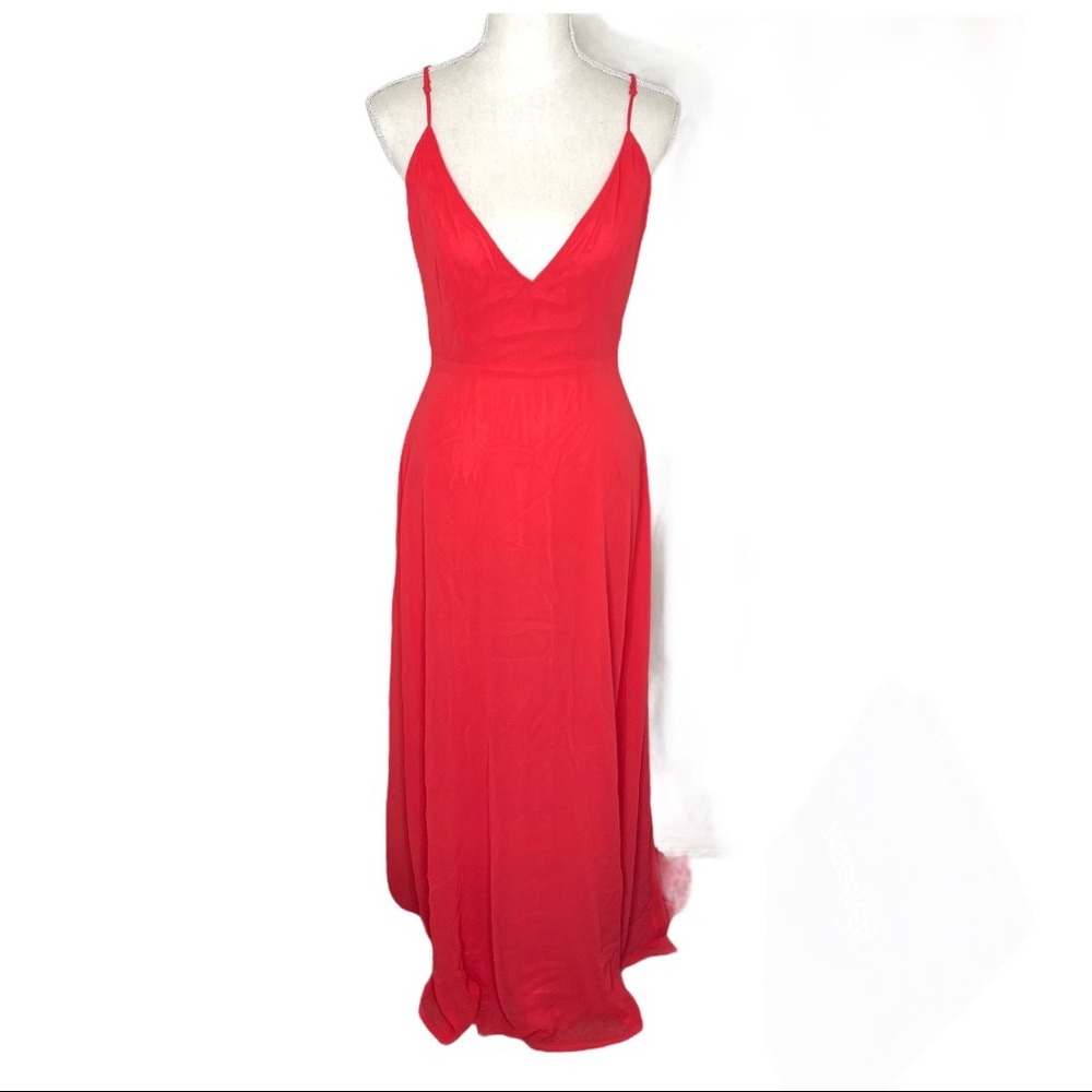 BB Dakota RSVP Strappy Maxi Dress Gown V Neck New